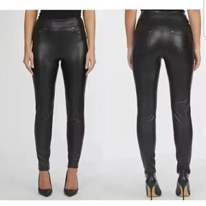 NWT Laundry by Shelli Segal Vegan Leather Pants 6
